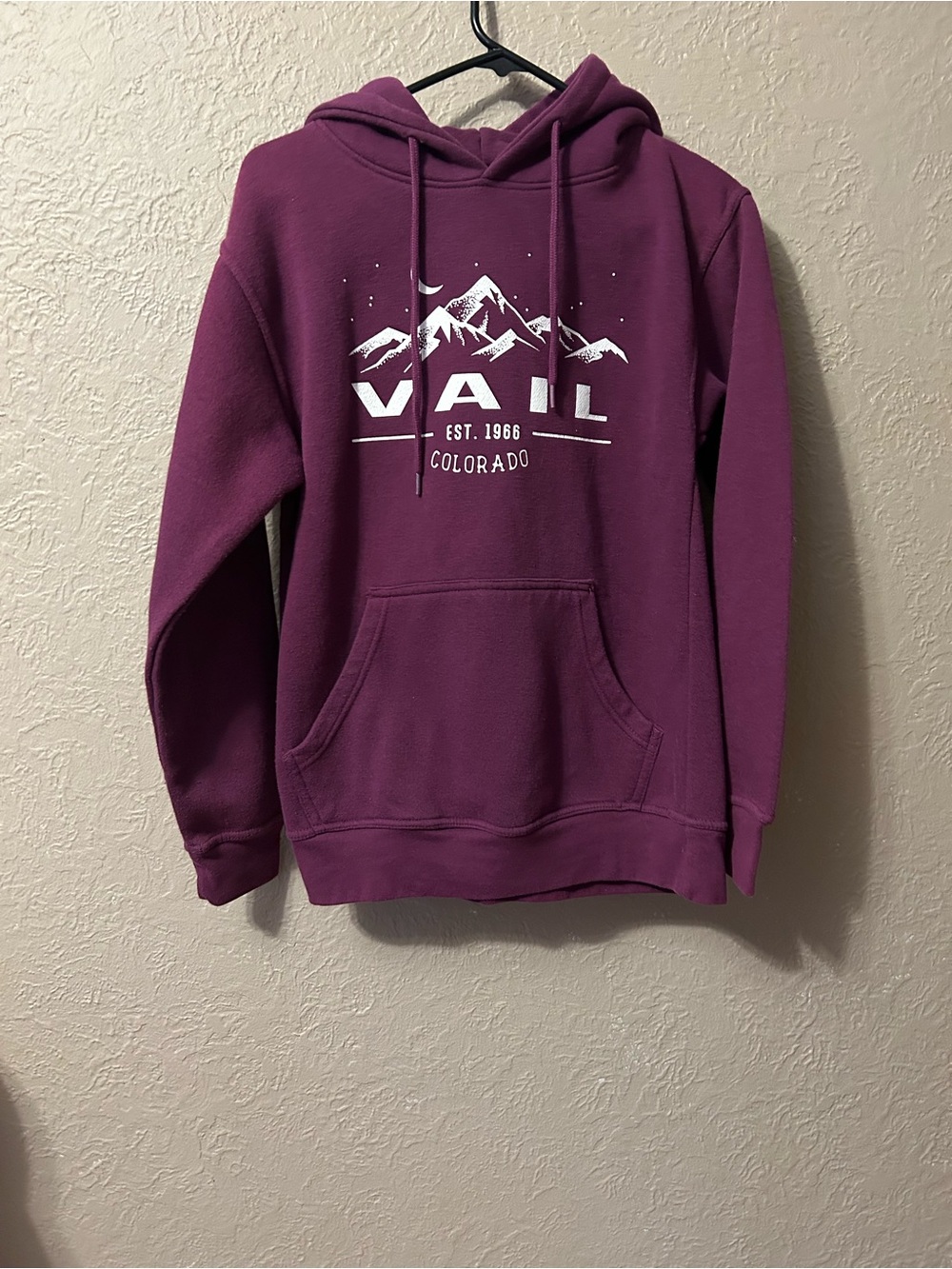 On The Road Plum Vail Colorado Hooded Sweatshirt